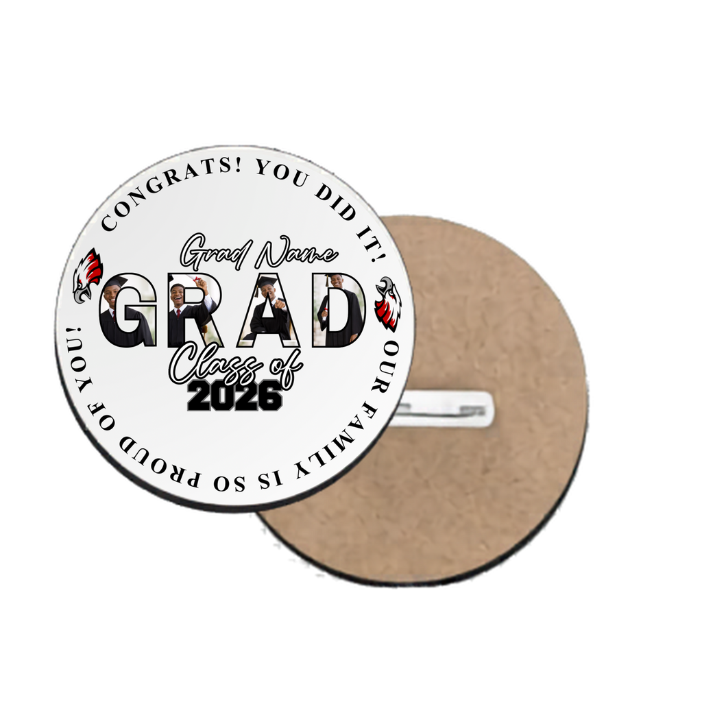 Graduation Button Pins