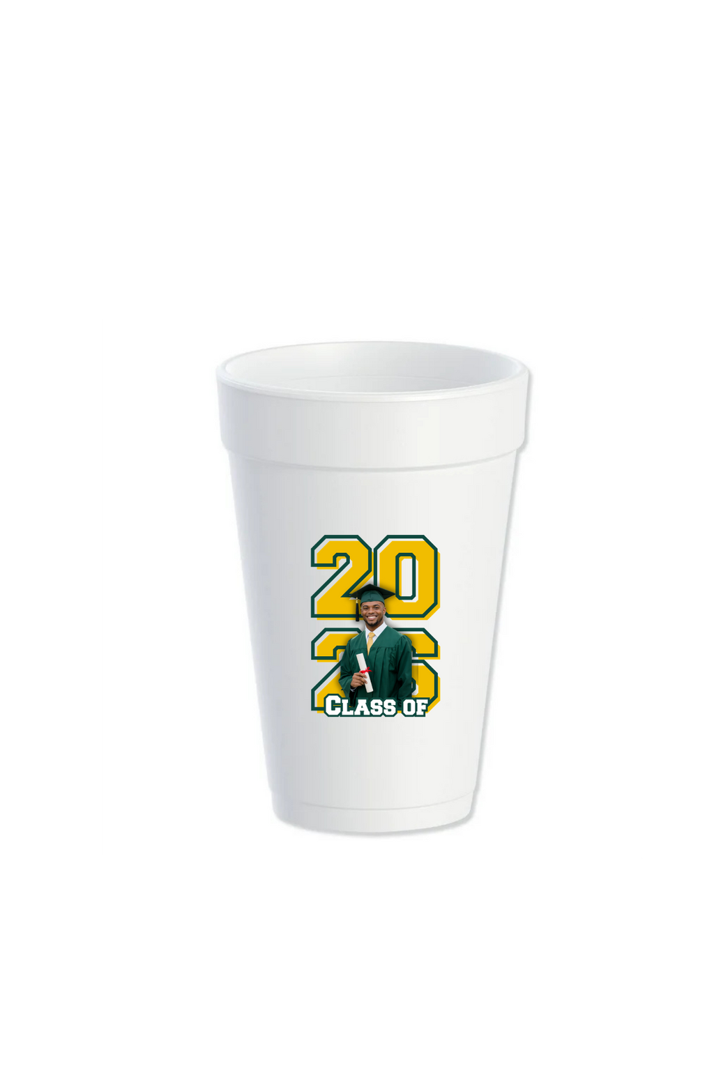 Grad Styrofoam Cups