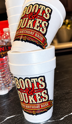 Custom Syrofoam Cups