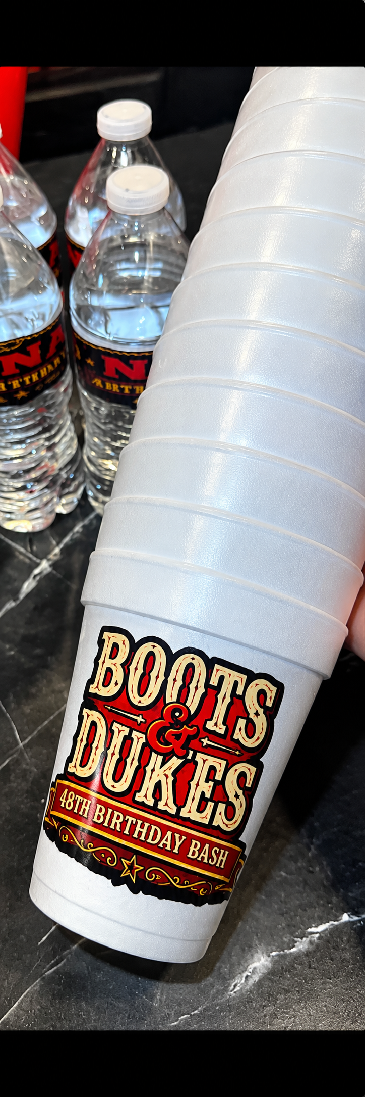 Custom Syrofoam Cups